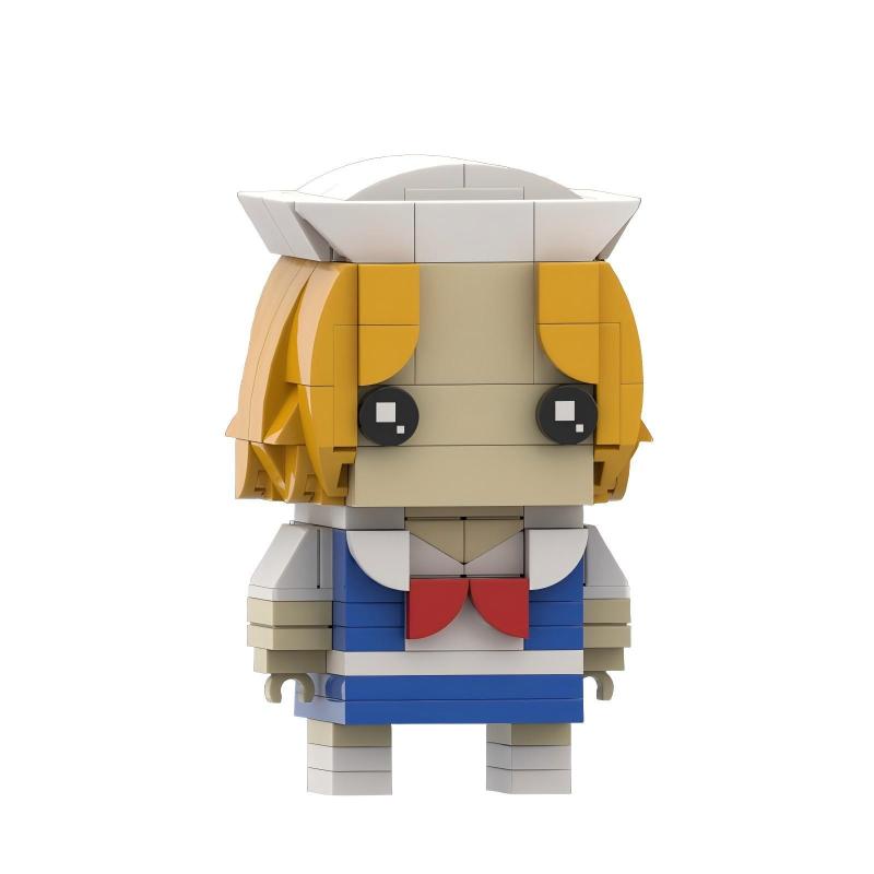 Figurine grosse tête à construire Stranger Things Robin Buckley Scoops Ahoy vu de face