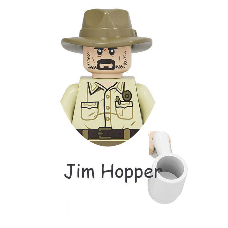 Mini figurine à construire Stranger Things Jim Hopper vu de face