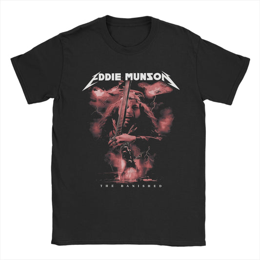 T-shirt homme Stranger Things Eddie Munson The Banished vu de face