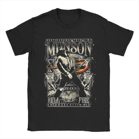 T-shirt homme Stranger Things Munson Hellfire vu de face