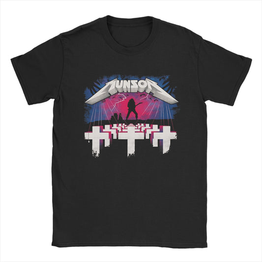 T-shirt homme Stranger Things Munson Master of Puppets vu de face