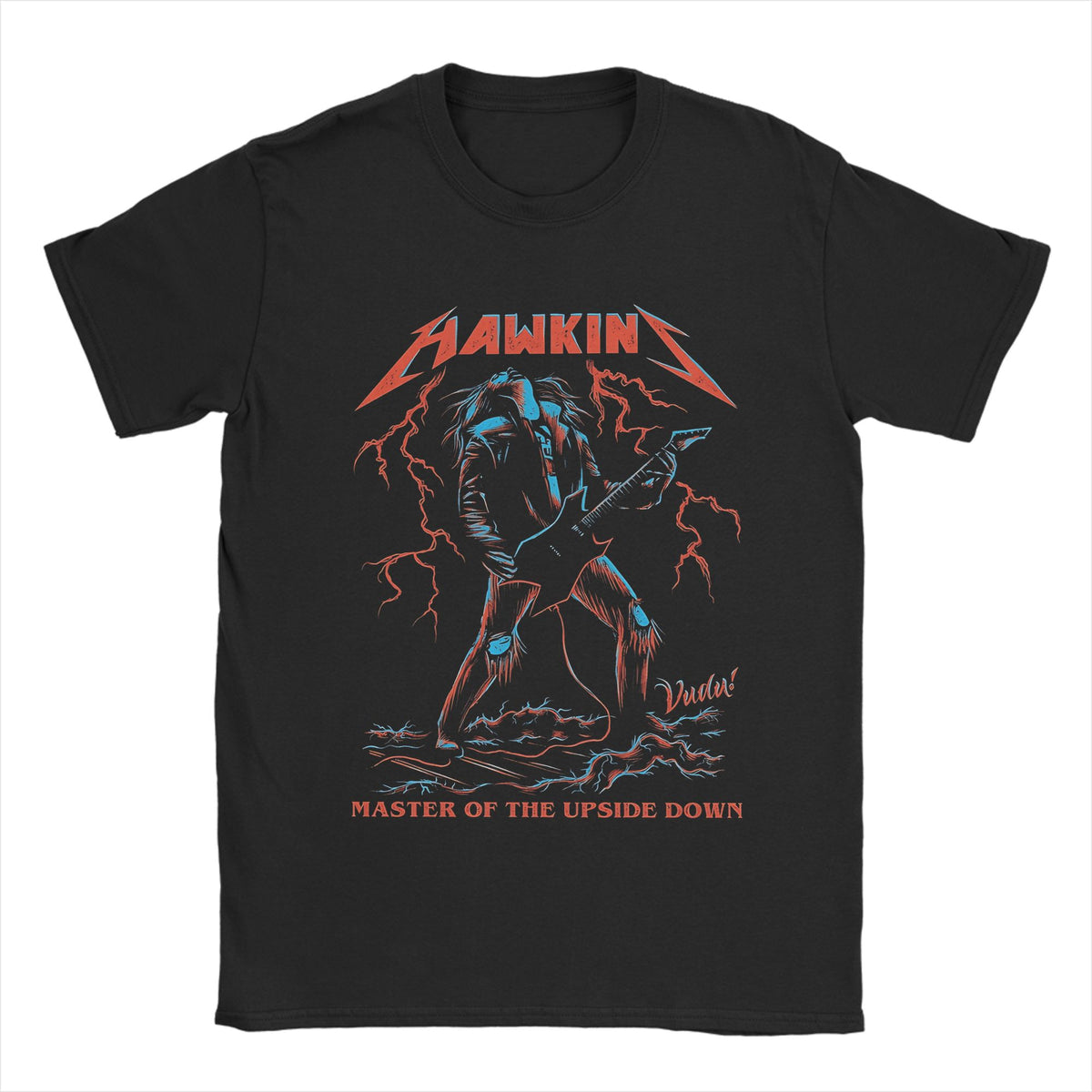 T-shirt homme Stranger Things Hawkins Master of the Upside Down vu de face
