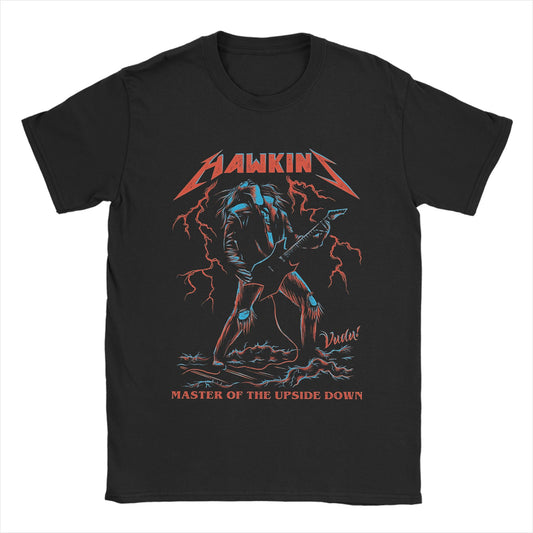 T-shirt homme Stranger Things Hawkins Master of the Upside Down vu de face