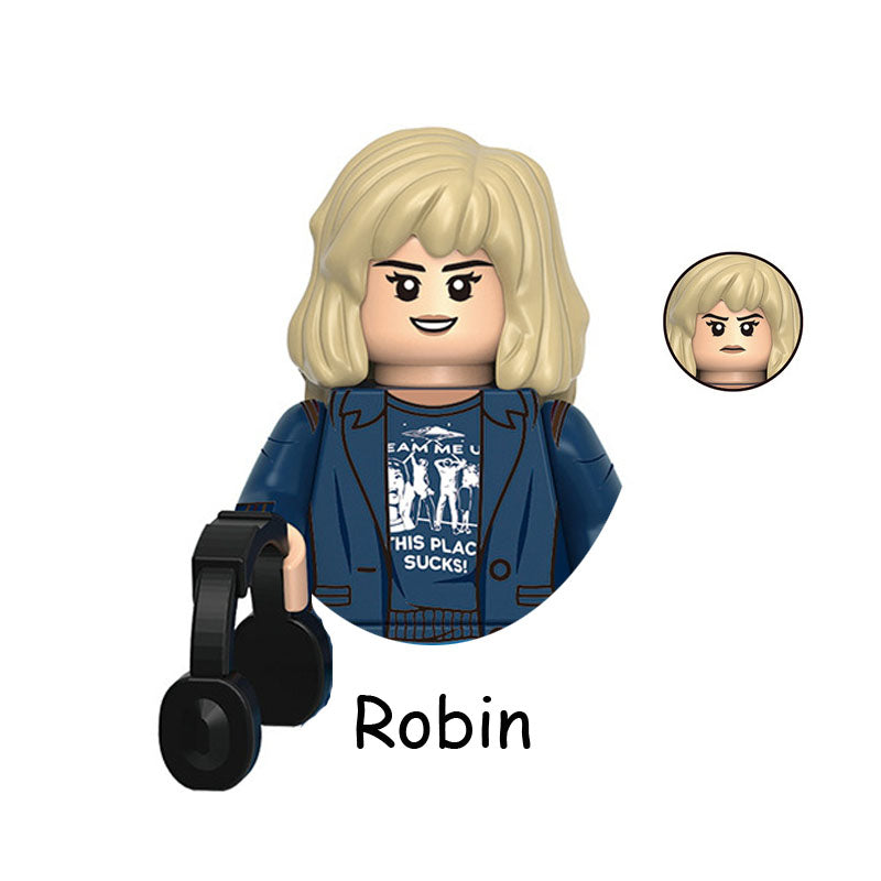 Mini figurine à construire Stranger Things Robin Buckley vu de face