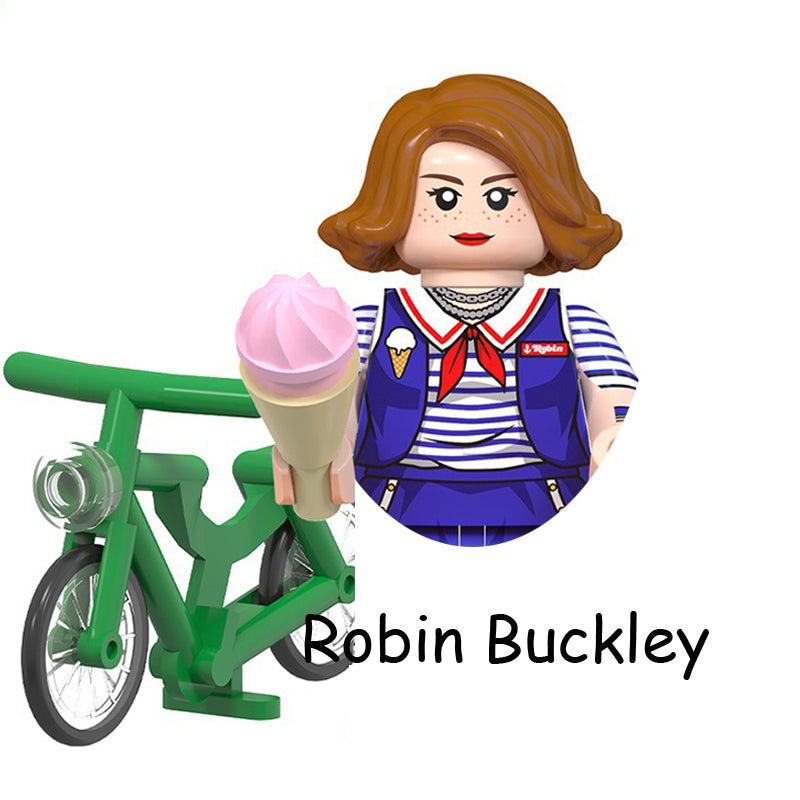 Mini figurine à construire Stranger Things Robin Buckley Scoops Ahoy vu de face