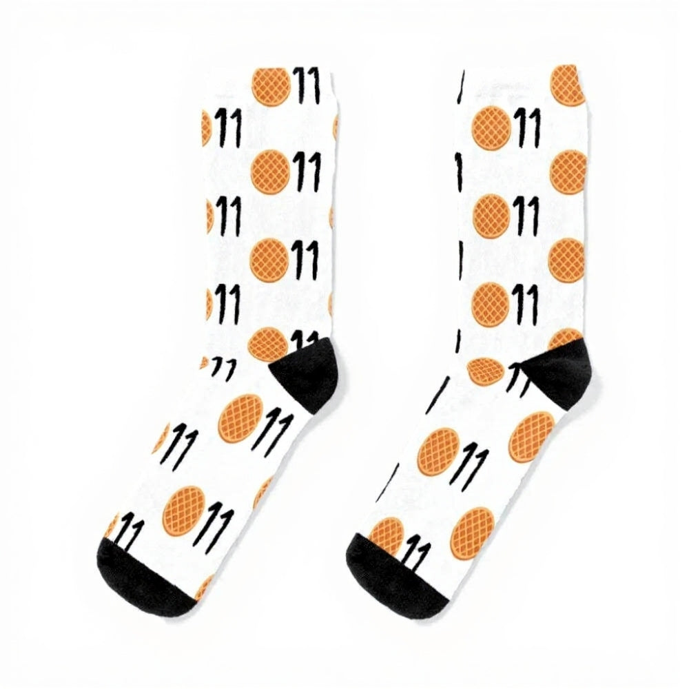 Chaussettes Stranger Things gaufres 011 vu de face