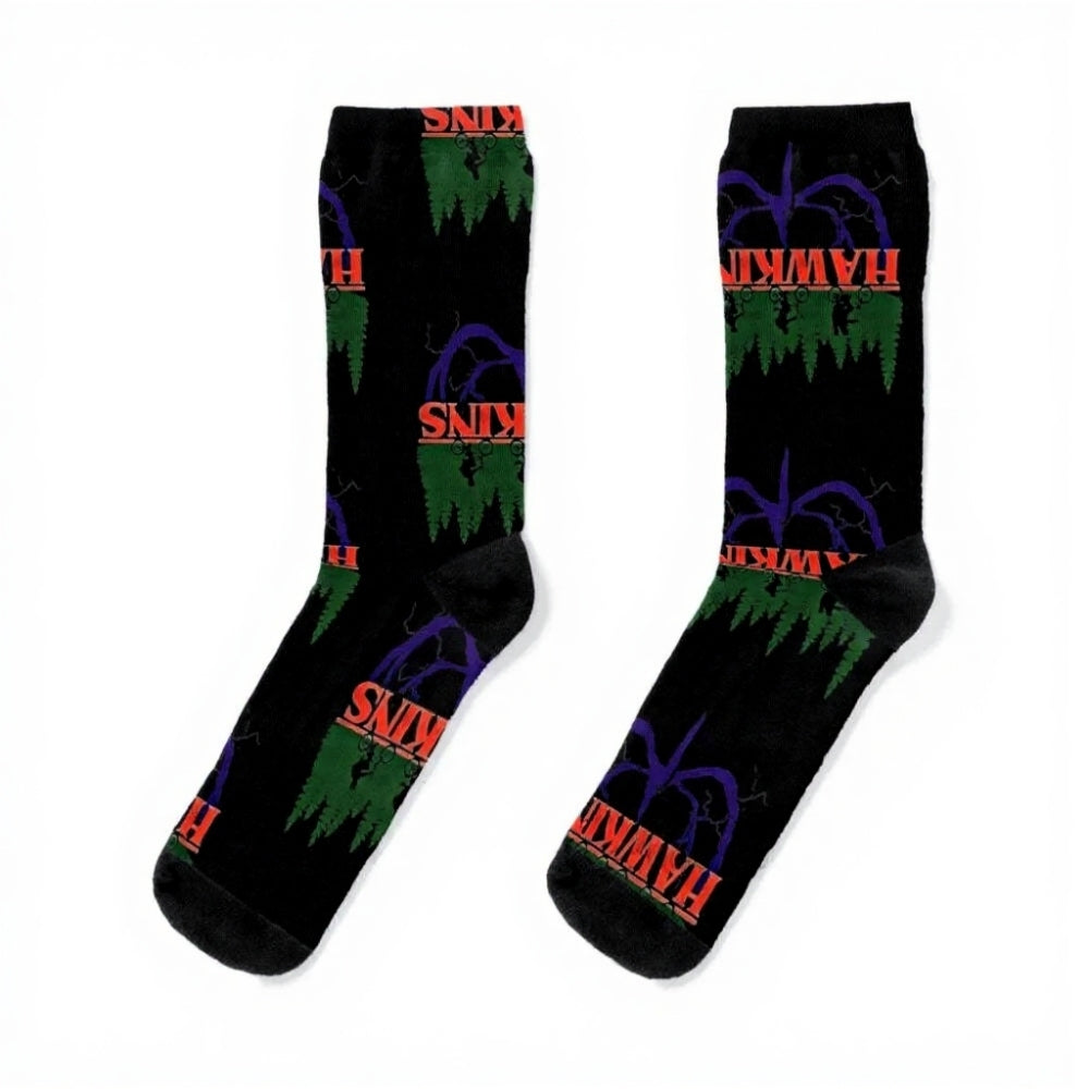 Chaussettes Stranger Things Hawkins à l'envers – visuel 2