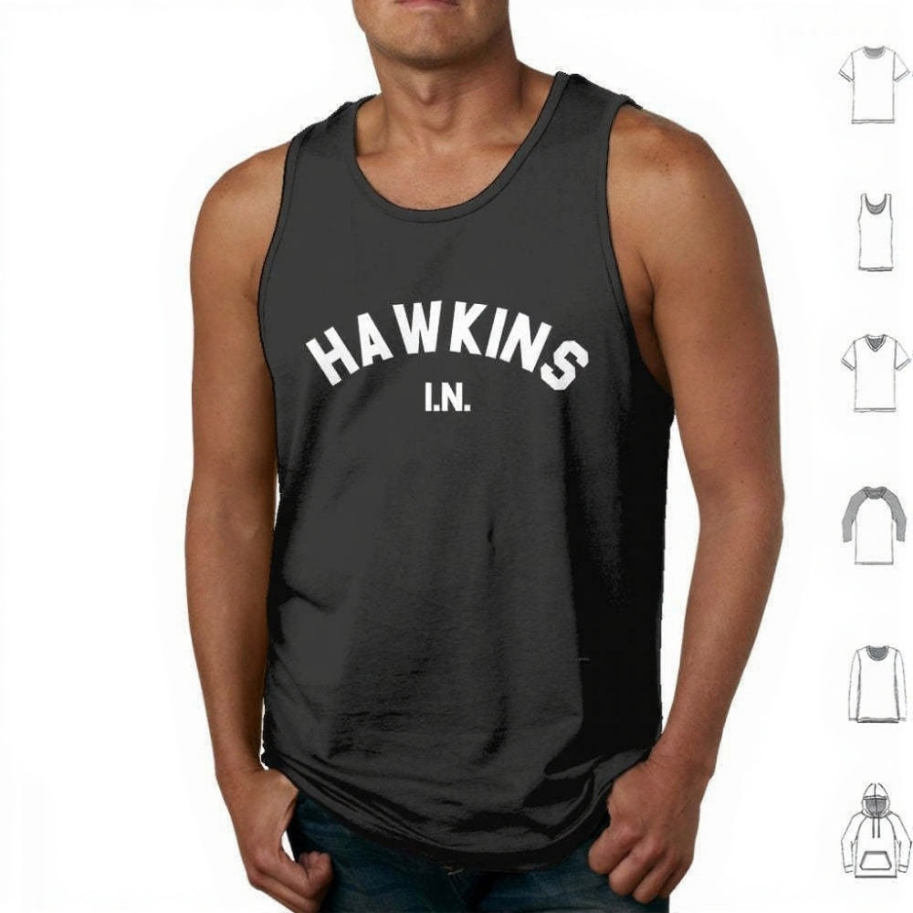 Débardeur Stranger Things Hawkins I.N. – coloris Noir