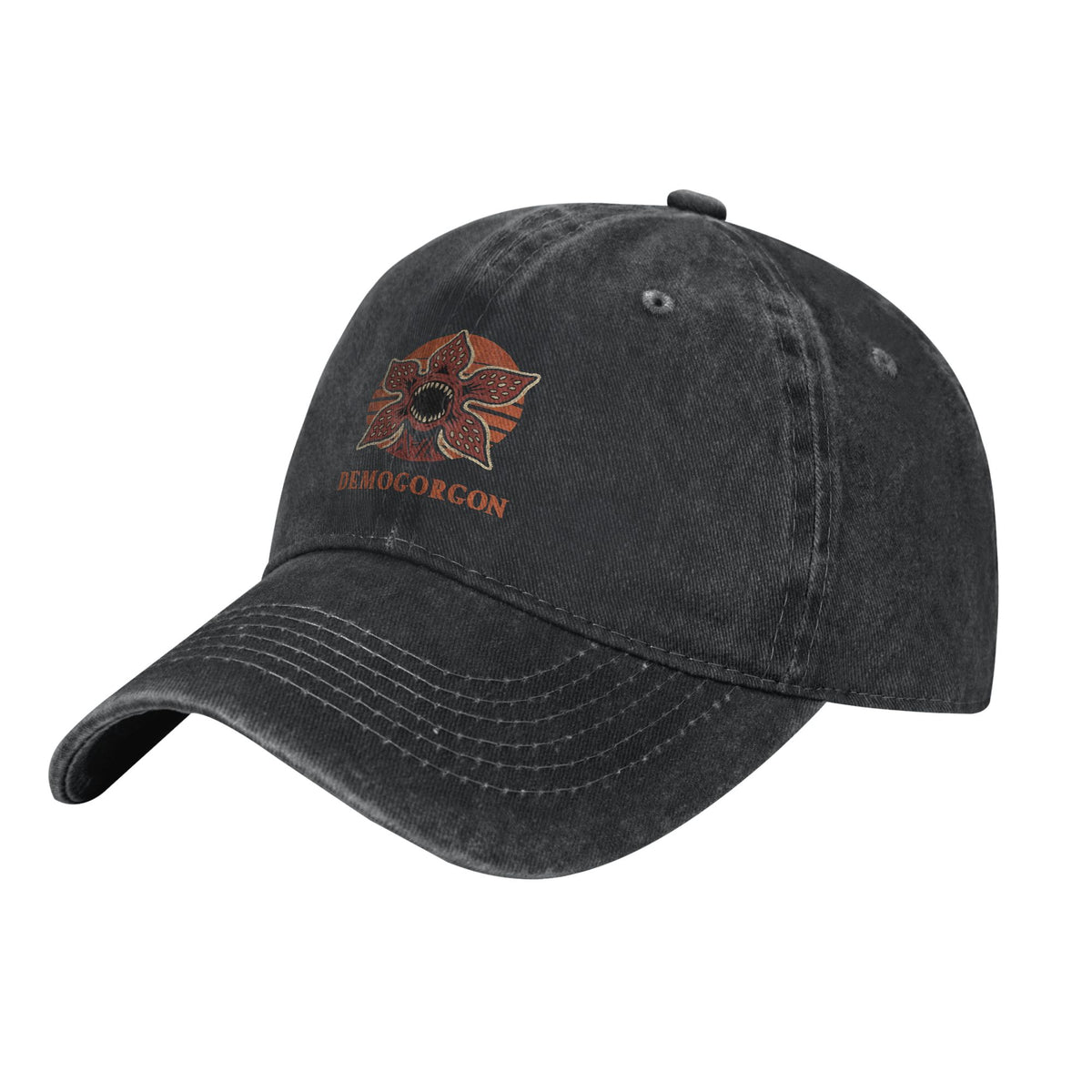 Casquette délavée Stranger Things Demogorgon grunge vu de face