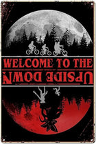 Targa in metallo Stranger Things Welcome to the Upside Down