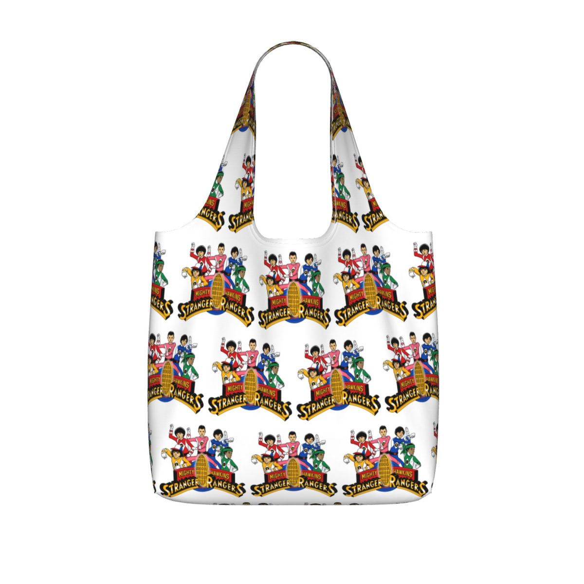Tote bag Stranger Things Mighty Hawkins Rangers vu de face