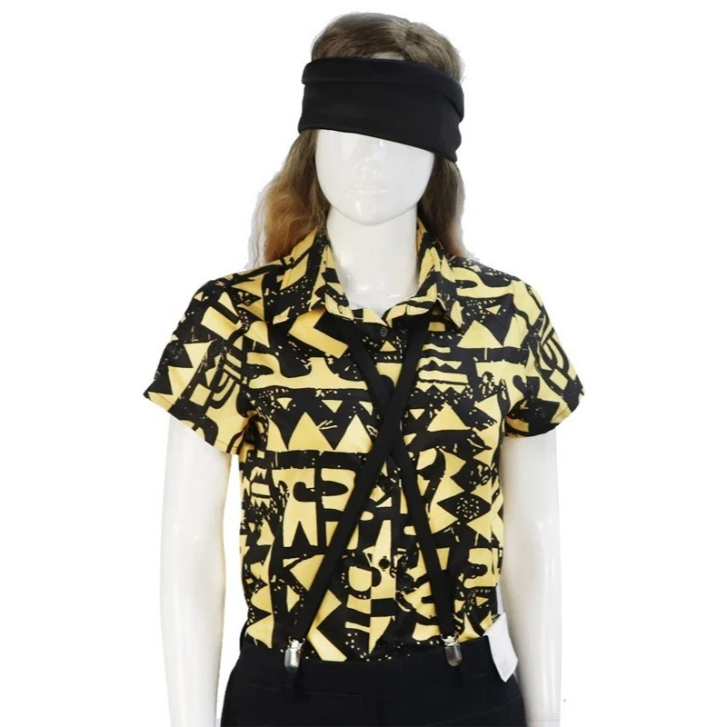Chemise jaune Stranger Things Onze saison 3 vu de face