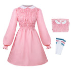Vestito rosa Stranger Things Undici con calzini