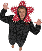 Pigiama tuta intera Stranger Things Demogorgone nero cappuccio corolla 110-180 cm