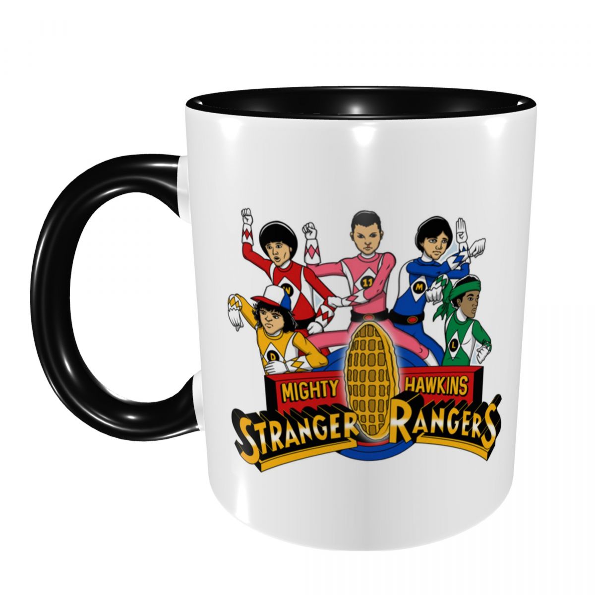Mug Stranger Things Mighty Hawkins Rangers vu de face