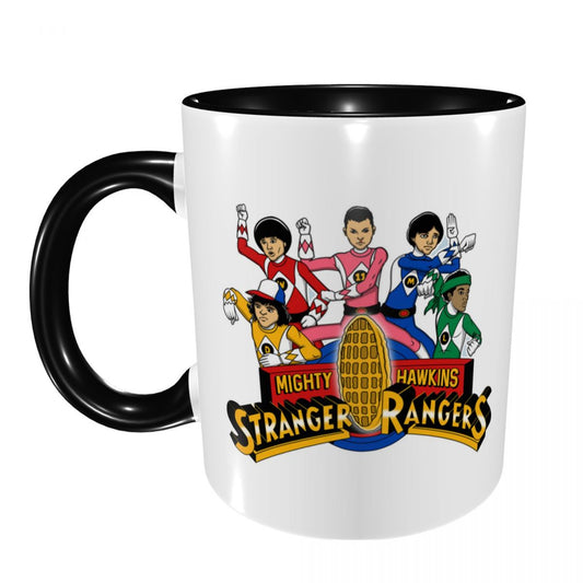 Mug Stranger Things Mighty Hawkins Rangers vu de face