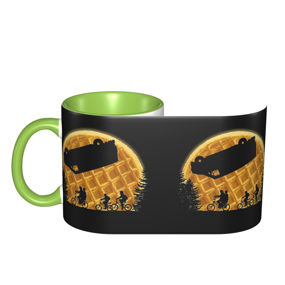 Mug Stranger Things la lune aux gaufres vu de face