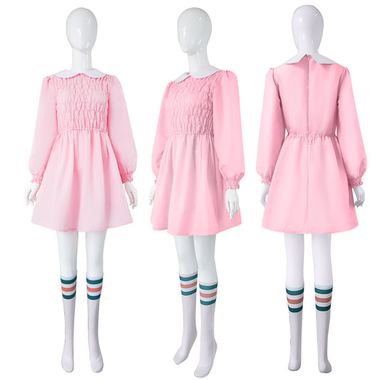 Robe rose Stranger Things Onze saison 1 vu de face