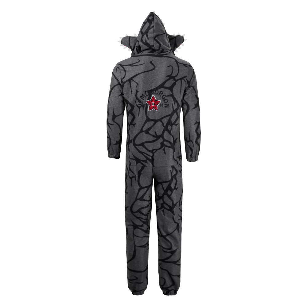 Pyjama combinaison Stranger Things Demogorgon gris – visuel 3