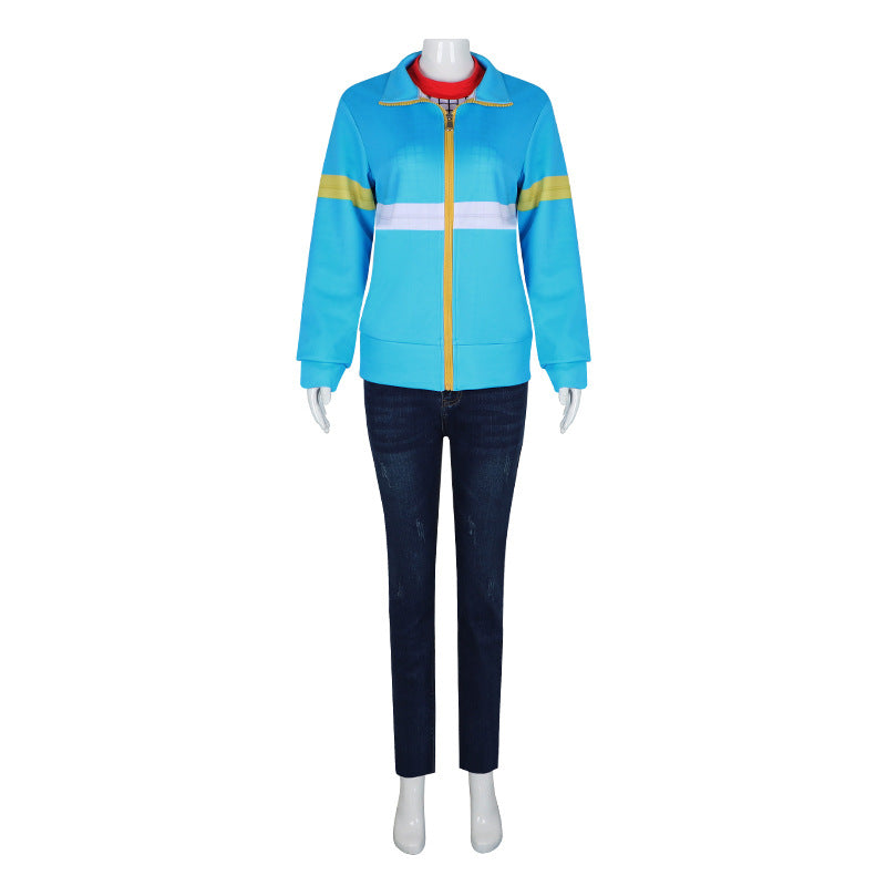 Ensemble cosplay Stranger Things style Max Mayfield veste et chemise – visuel 2