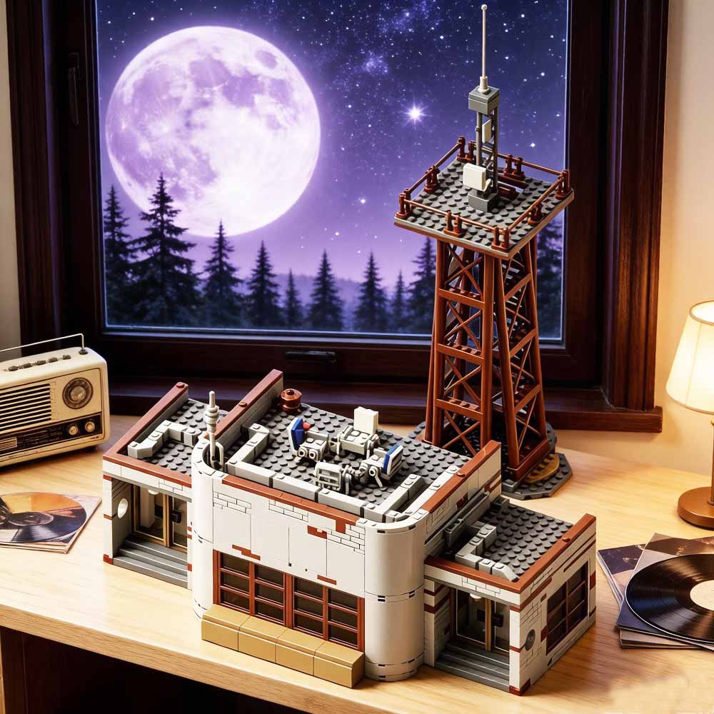 Station de radio WSQK Stranger Things à construire 1309 pièces – visuel 2
