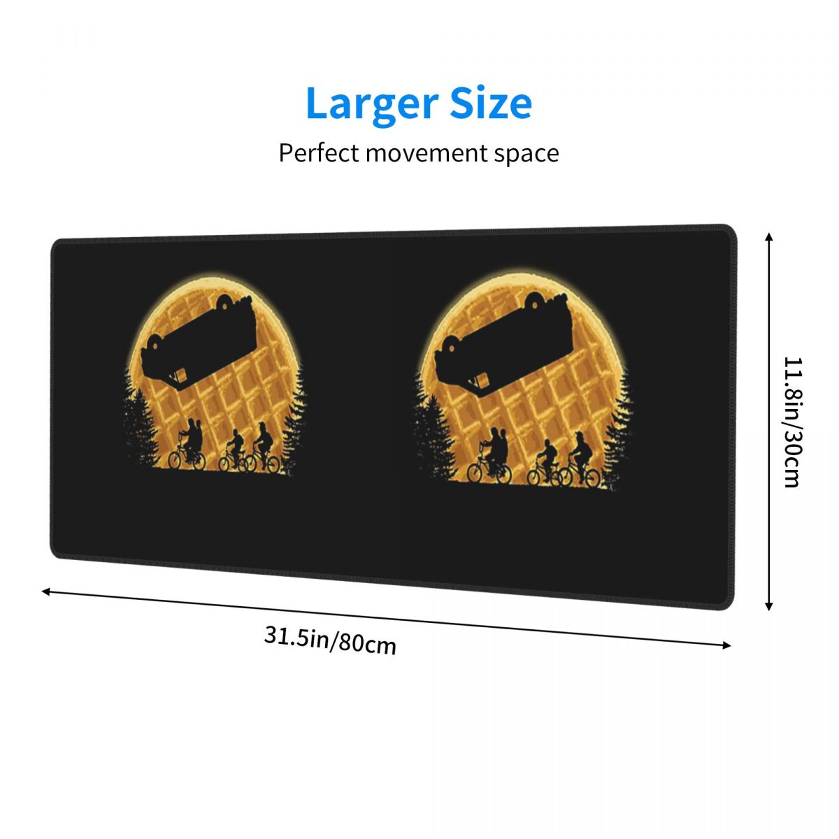 Tapis de souris XXL Stranger Things la lune aux gaufres 80 x 30 cm – visuel 2