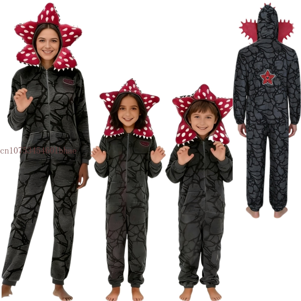 Combinaison pyjama Stranger Things Demogorgon famille 5-15 ans et adulte – visuel 2