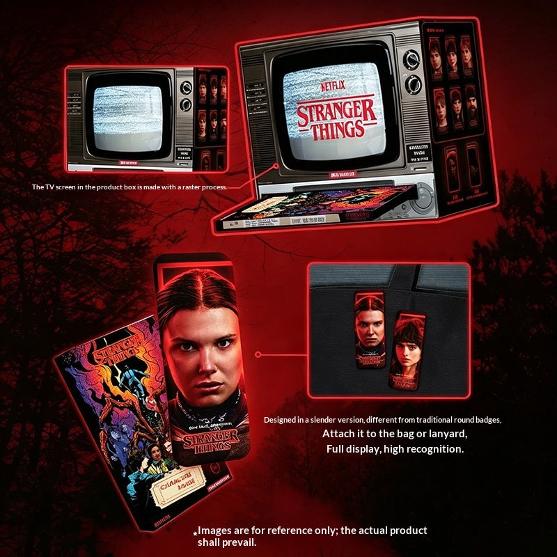 Badge Stranger Things boîte mystère (1 badge au hasard) – visuel 3