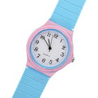 Orologio Stranger Things rosa e blu anni 80