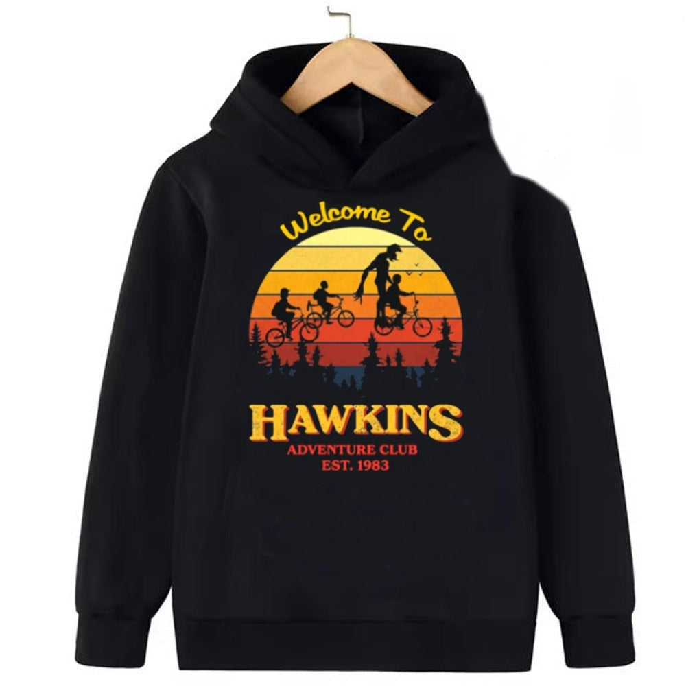 Pull enfant Stranger Things Hawkins Adventure Club vu de face