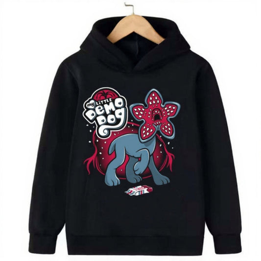 Hoodie enfant Stranger Things My Little Demodog vu de face