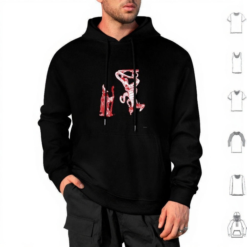 Hoodie Stranger Things croquis du Demogorgon – coloris Noir