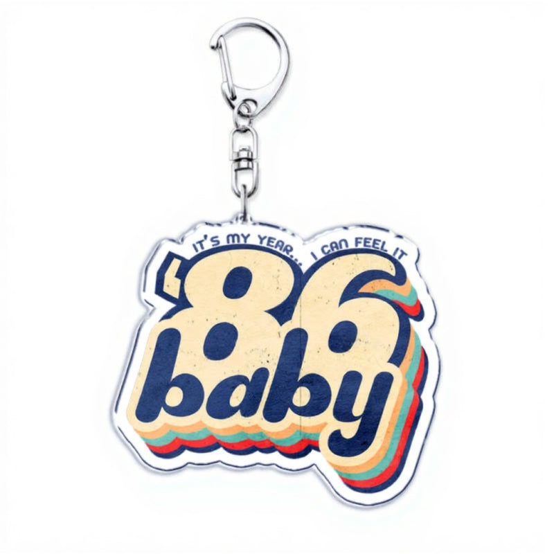 Porte-clés Stranger Things '86 Baby vu de face