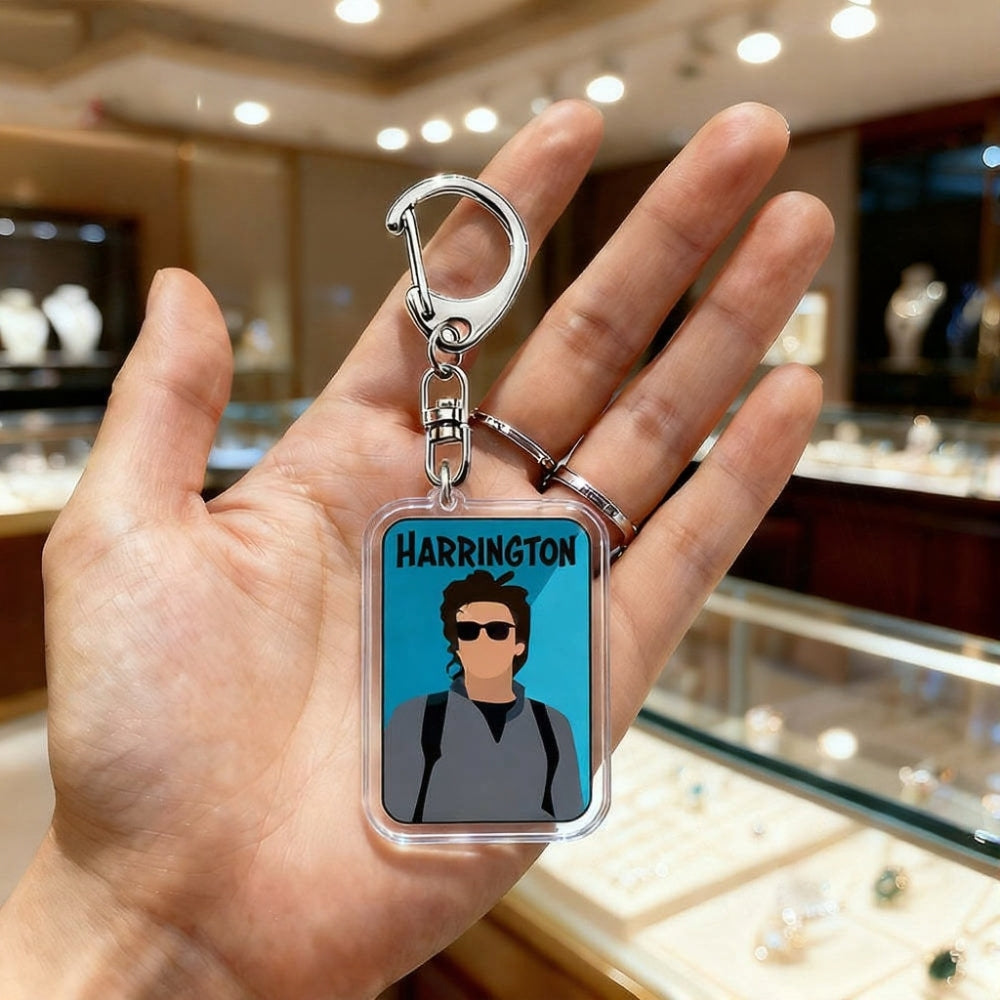 Porte-clés Stranger Things carte Harrington vu de face