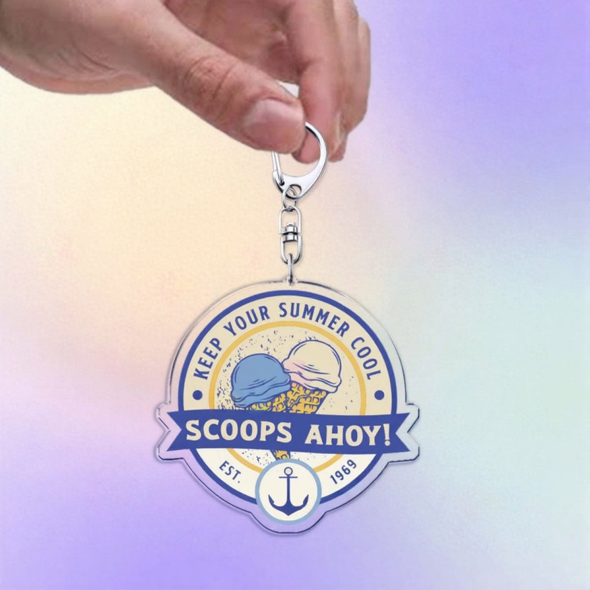 Porte-clés Stranger Things Scoops Ahoy vu de face