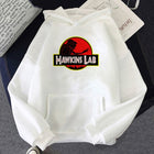 Felpa con cappuccio bianca Stranger Things Hawkins Lab