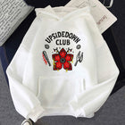 Felpa con cappuccio bianca Stranger Things Upside Down Club