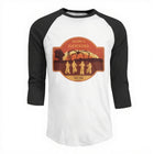 T-shirt da uomo baseball maniche 3/4 Stranger Things Welcome to Hawkins Indiana stemma
