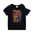 T-shirt da bambino nera Stranger Things il gruppo di Hawkins