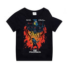 T-shirt da bambino nera Stranger Things The Piggyback