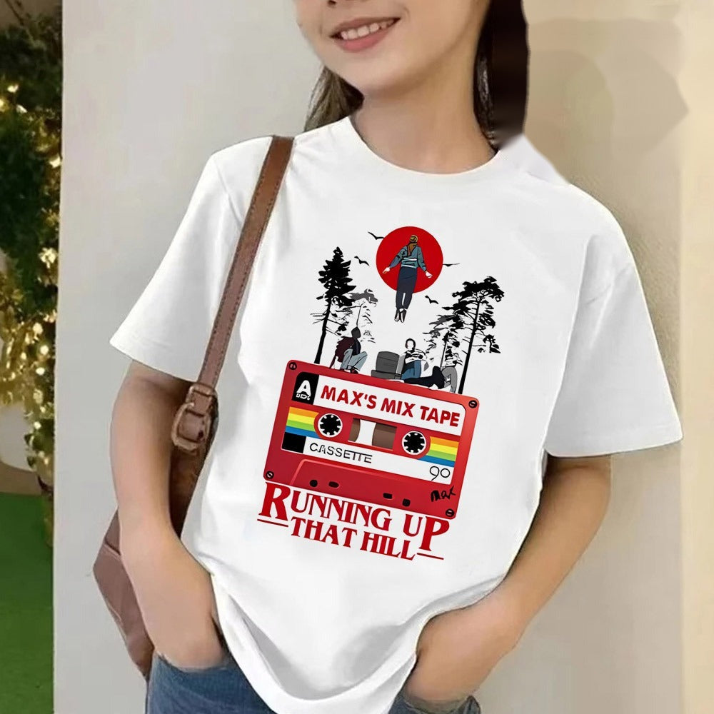 T-shirt enfant Stranger Things Max Running Up That Hill vu de face