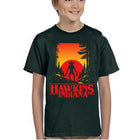 T-shirt da bambino verde Stranger Things Hawkins Indiana