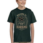 T-shirt da bambino verde Stranger Things Welcome to Hawkins
