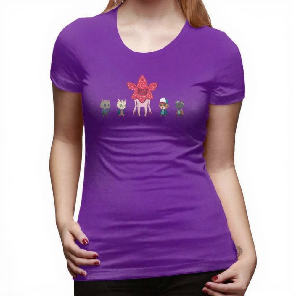 T-shirt femme Stranger Things Stranger Kittens – coloris Violet