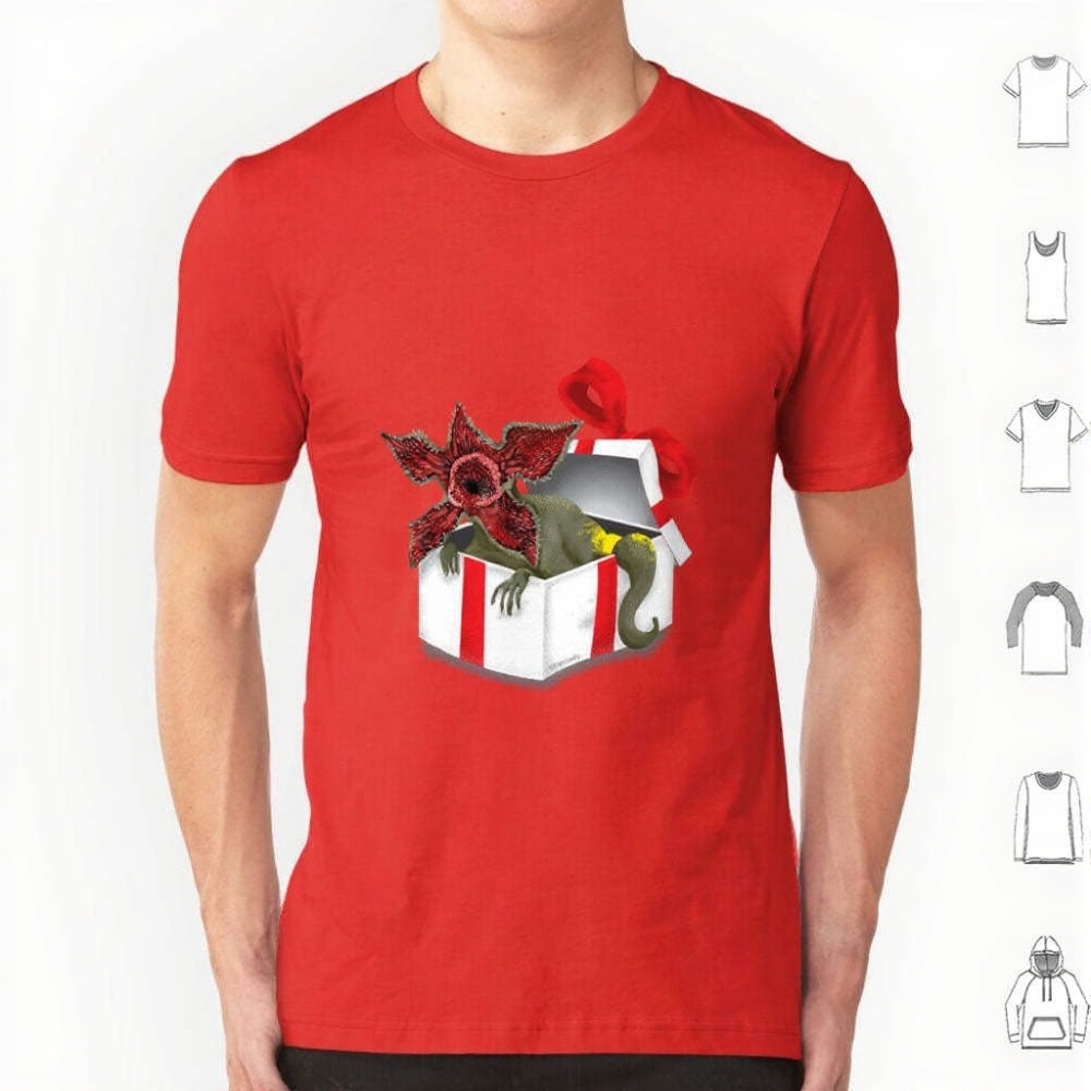T-shirt homme Stranger Things Demogorgon cadeau de Noël – coloris Rouge
