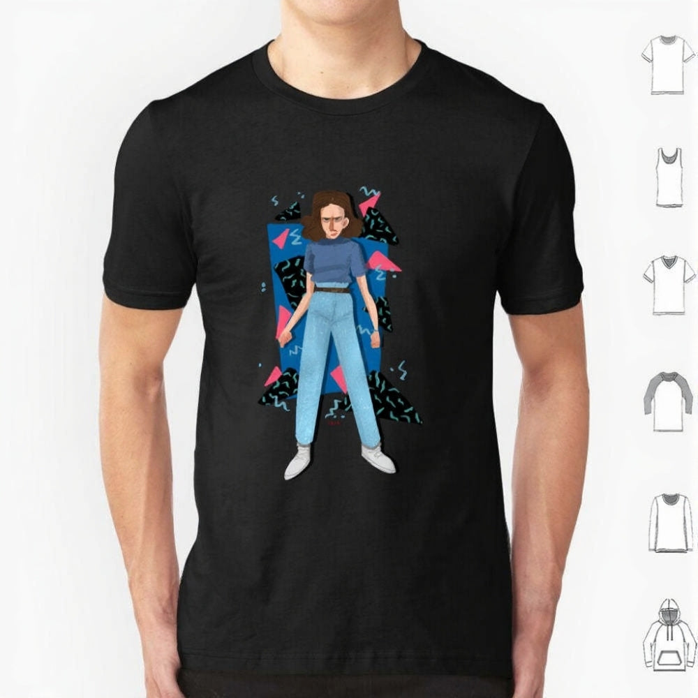 T-shirt homme Stranger Things portrait d'Onze – coloris Noir