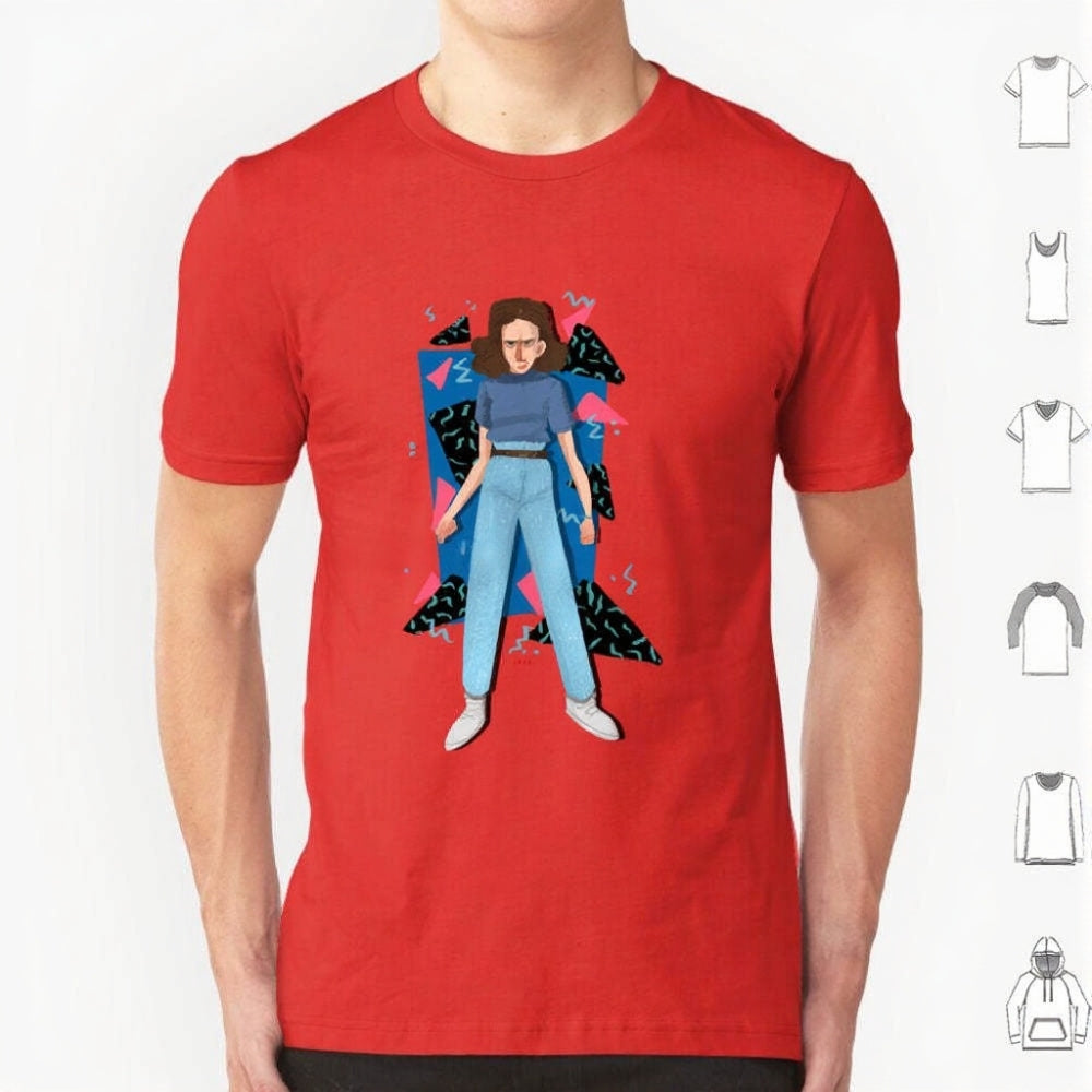 T-shirt homme Stranger Things portrait d'Onze – coloris Rouge