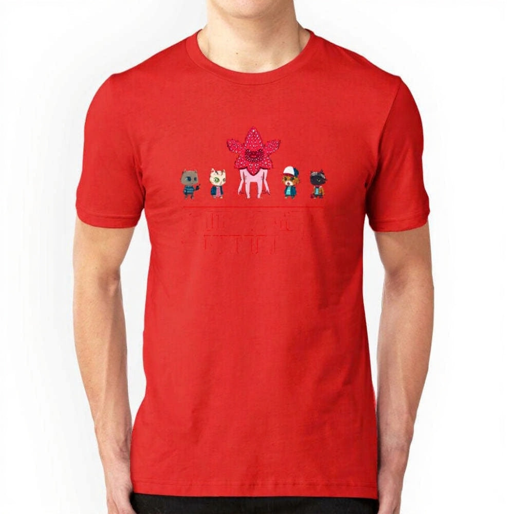T-shirt homme Stranger Things Stranger Kittens – coloris Rouge