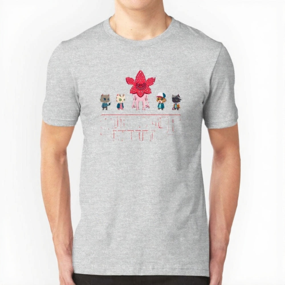 T-shirt homme Stranger Things Stranger Kittens – coloris Gris