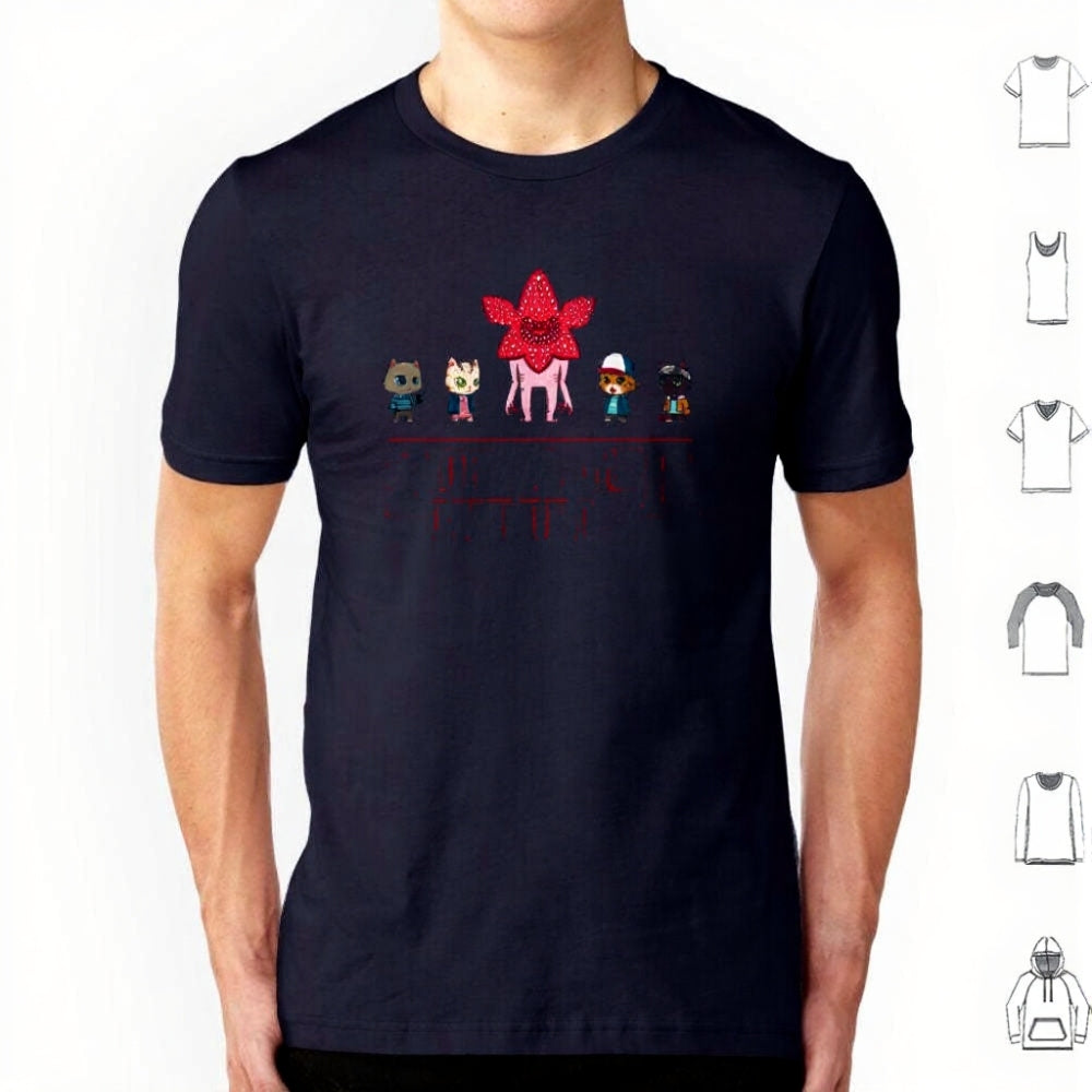 T-shirt homme Stranger Things Stranger Kittens – coloris Bleu marine